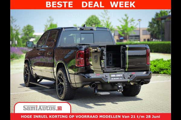 Dodge Ram 1500 Limited Night H.O 540HP 706Nm | Massage + Full Option | De Meest Luxe en Volle Pick-Up in zijn Klasse | Comfortabele Dubbele Cabine met Royale 5 Zitplaatsen | BPM vrij | Nu Leverbaar uit Voorraad | Voorraad Nr 2384 - 5408