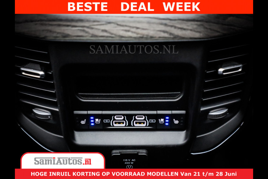 Dodge Ram 1500 Limited Night H.O 540HP 706Nm | Massage + Full Option | De Meest Luxe en Volle Pick-Up in zijn Klasse | Comfortabele Dubbele Cabine met Royale 5 Zitplaatsen | BPM vrij | Nu Leverbaar uit Voorraad | Voorraad Nr 2384 - 5408