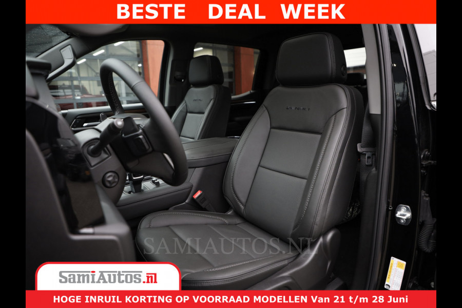 GMC Sierra DENALI 6,2 V8 Full Option | De Meest Luxe Pick-Up in zijn Klasse | Comfortabele Dubbele Cabine met Royale 5 Zitplaatsen | BPM vrij | Nu Leverbaar uit Voorraad | Voorraad Nr 434058