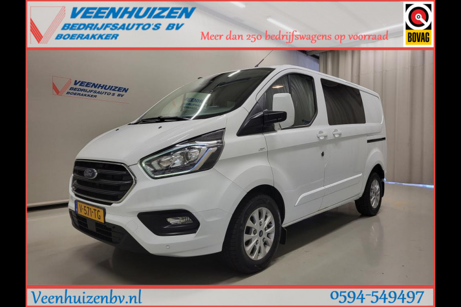 Ford Transit Custom 2.0TDCI 131pk Dubbele Cabine 2X Schuifdeur Euro 6!