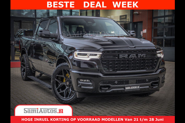 Dodge Ram 1500 Limited Night High Output 540HP 706Nm | Massage + Full Option | De Meest Luxe en Volle Pick-Up in zijn Klasse | Comfortabele Dubbele Cabine met Royale 5 Zitplaatsen | BPM vrij | Nu Leverbaar uit Voorraad | Voorraad Nr 2304 - 8540