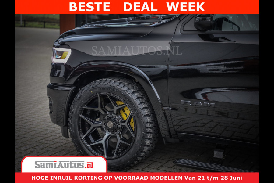 Dodge Ram 1500 Limited Night High Output 540HP 706Nm | Massage + Full Option | De Meest Luxe en Volle Pick-Up in zijn Klasse | Comfortabele Dubbele Cabine met Royale 5 Zitplaatsen | BPM vrij | Nu Leverbaar uit Voorraad | Voorraad Nr 2304 - 8540