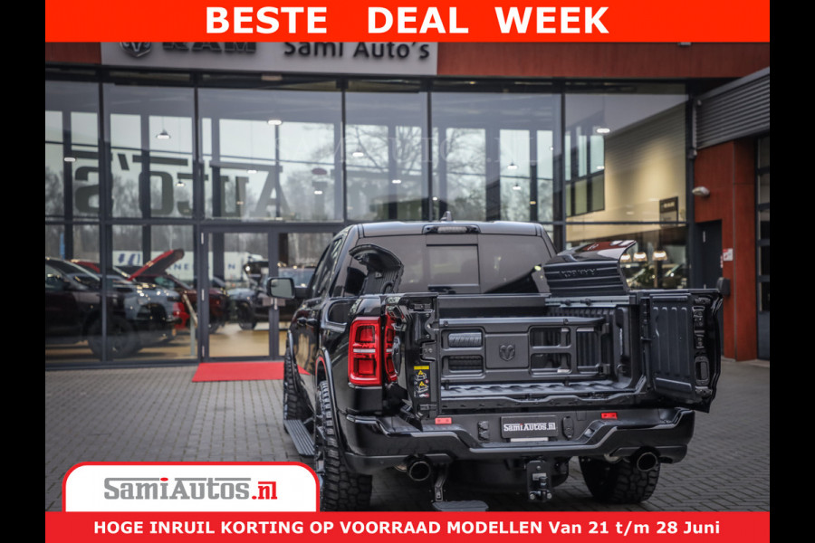 Dodge Ram 1500 Limited Night High Output 540HP 706Nm | Massage + Full Option | De Meest Luxe en Volle Pick-Up in zijn Klasse | Comfortabele Dubbele Cabine met Royale 5 Zitplaatsen | BPM vrij | Nu Leverbaar uit Voorraad | Voorraad Nr 2304 - 8540