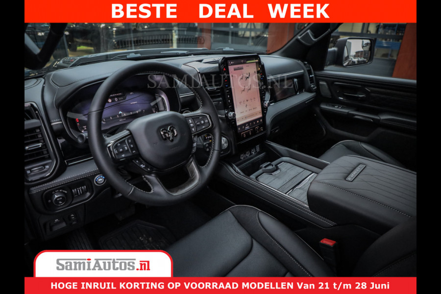 Dodge Ram 1500 Limited Night High Output 540HP 706Nm | Massage + Full Option | De Meest Luxe en Volle Pick-Up in zijn Klasse | Comfortabele Dubbele Cabine met Royale 5 Zitplaatsen | BPM vrij | Nu Leverbaar uit Voorraad | Voorraad Nr 2304 - 8540