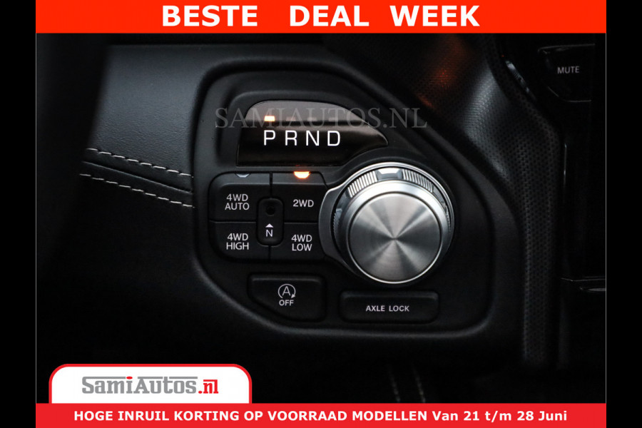 Dodge Ram 1500 Limited Night High Output 540HP 706Nm | Massage + Full Option | De Meest Luxe en Volle Pick-Up in zijn Klasse | Comfortabele Dubbele Cabine met Royale 5 Zitplaatsen | BPM vrij | Nu Leverbaar uit Voorraad | Voorraad Nr 2304 - 8540