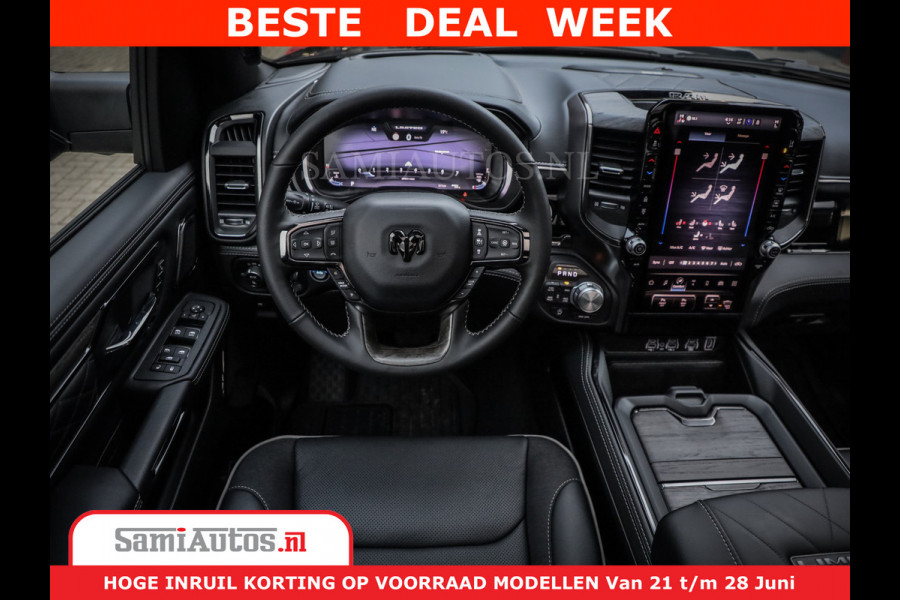 Dodge Ram 1500 Limited Night High Output 540HP 706Nm | Massage + Full Option | De Meest Luxe en Volle Pick-Up in zijn Klasse | Comfortabele Dubbele Cabine met Royale 5 Zitplaatsen | BPM vrij | Nu Leverbaar uit Voorraad | Voorraad Nr 2304 - 8540