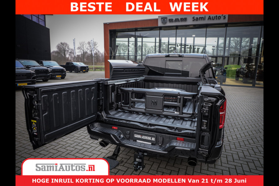 Dodge Ram 1500 Limited Night High Output 540HP 706Nm | Massage + Full Option | De Meest Luxe en Volle Pick-Up in zijn Klasse | Comfortabele Dubbele Cabine met Royale 5 Zitplaatsen | BPM vrij | Nu Leverbaar uit Voorraad | Voorraad Nr 2304 - 8540