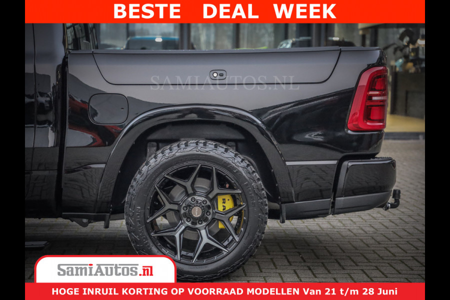 Dodge Ram 1500 Limited Night High Output 540HP 706Nm | Massage + Full Option | De Meest Luxe en Volle Pick-Up in zijn Klasse | Comfortabele Dubbele Cabine met Royale 5 Zitplaatsen | BPM vrij | Nu Leverbaar uit Voorraad | Voorraad Nr 2304 - 8540