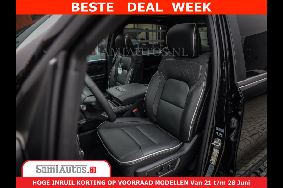 Dodge Ram 1500 Limited Night High Output 540HP 706Nm | Massage + Full Option | De Meest Luxe en Volle Pick-Up in zijn Klasse | Comfortabele Dubbele Cabine met Royale 5 Zitplaatsen | BPM vrij | Nu Leverbaar uit Voorraad | Voorraad Nr 2304 - 8540
