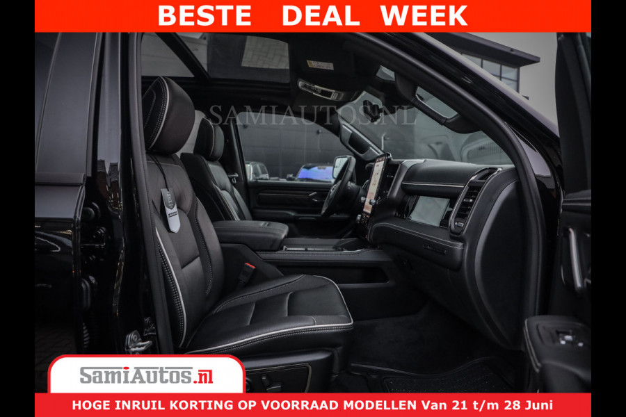 Dodge Ram 1500 Limited Night High Output 540HP 706Nm | Massage + Full Option | De Meest Luxe en Volle Pick-Up in zijn Klasse | Comfortabele Dubbele Cabine met Royale 5 Zitplaatsen | BPM vrij | Nu Leverbaar uit Voorraad | Voorraad Nr 2304 - 8540