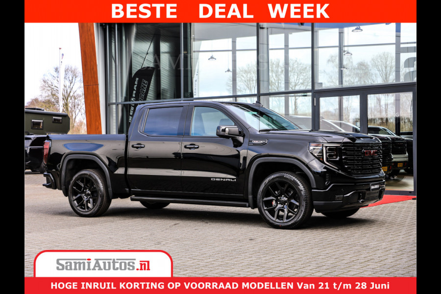 GMC Sierra DENALI 6,2 V8 Full Option | De Meest Luxe Pick-Up in zijn Klasse | Comfortabele Dubbele Cabine met Royale 5 Zitplaatsen | BPM vrij | Nu Leverbaar uit Voorraad | Voorraad Nr 418902