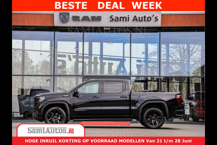 GMC Sierra DENALI 6,2 V8 Full Option | De Meest Luxe Pick-Up in zijn Klasse | Comfortabele Dubbele Cabine met Royale 5 Zitplaatsen | BPM vrij | Nu Leverbaar uit Voorraad | Voorraad Nr 418902