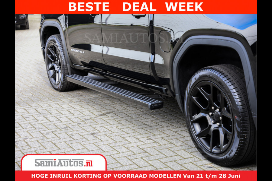 GMC Sierra DENALI 6,2 V8 Full Option | De Meest Luxe Pick-Up in zijn Klasse | Comfortabele Dubbele Cabine met Royale 5 Zitplaatsen | BPM vrij | Nu Leverbaar uit Voorraad | Voorraad Nr 418902