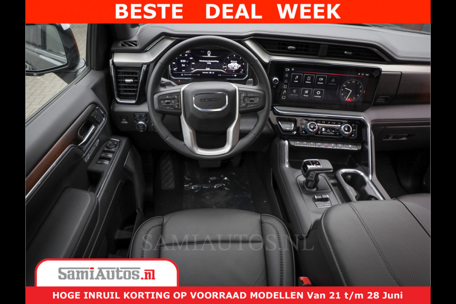GMC Sierra DENALI 6,2 V8 Full Option | De Meest Luxe Pick-Up in zijn Klasse | Comfortabele Dubbele Cabine met Royale 5 Zitplaatsen | BPM vrij | Nu Leverbaar uit Voorraad | Voorraad Nr 418902