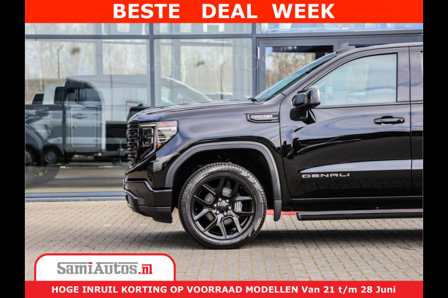 GMC Sierra DENALI 6,2 V8 Full Option | De Meest Luxe Pick-Up in zijn Klasse | Comfortabele Dubbele Cabine met Royale 5 Zitplaatsen | BPM vrij | Nu Leverbaar uit Voorraad | Voorraad Nr 418902