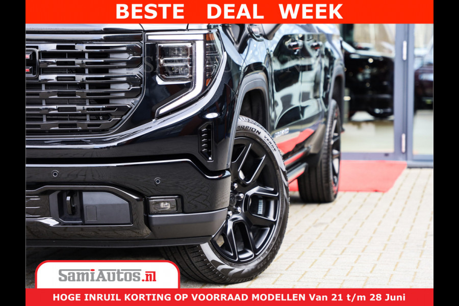 GMC Sierra DENALI 6,2 V8 Full Option | De Meest Luxe Pick-Up in zijn Klasse | Comfortabele Dubbele Cabine met Royale 5 Zitplaatsen | BPM vrij | Nu Leverbaar uit Voorraad | Voorraad Nr 418902