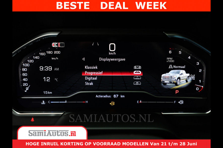 GMC Sierra DENALI 6,2 V8 Full Option | De Meest Luxe Pick-Up in zijn Klasse | Comfortabele Dubbele Cabine met Royale 5 Zitplaatsen | BPM vrij | Nu Leverbaar uit Voorraad | Voorraad Nr 418902