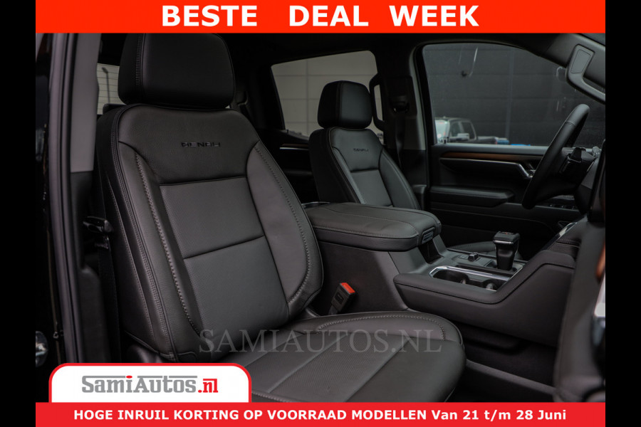 GMC Sierra DENALI 6,2 V8 Full Option | De Meest Luxe Pick-Up in zijn Klasse | Comfortabele Dubbele Cabine met Royale 5 Zitplaatsen | BPM vrij | Nu Leverbaar uit Voorraad | Voorraad Nr 418902