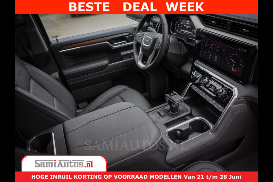 GMC Sierra DENALI 6,2 V8 Full Option | De Meest Luxe Pick-Up in zijn Klasse | Comfortabele Dubbele Cabine met Royale 5 Zitplaatsen | BPM vrij | Nu Leverbaar uit Voorraad | Voorraad Nr 418902