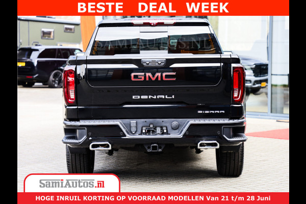 GMC Sierra DENALI 6,2 V8 Full Option | De Meest Luxe Pick-Up in zijn Klasse | Comfortabele Dubbele Cabine met Royale 5 Zitplaatsen | BPM vrij | Nu Leverbaar uit Voorraad | Voorraad Nr 418902