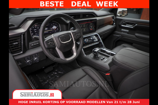 GMC Sierra DENALI 6,2 V8 Full Option | De Meest Luxe Pick-Up in zijn Klasse | Comfortabele Dubbele Cabine met Royale 5 Zitplaatsen | BPM vrij | Nu Leverbaar uit Voorraad | Voorraad Nr 418902