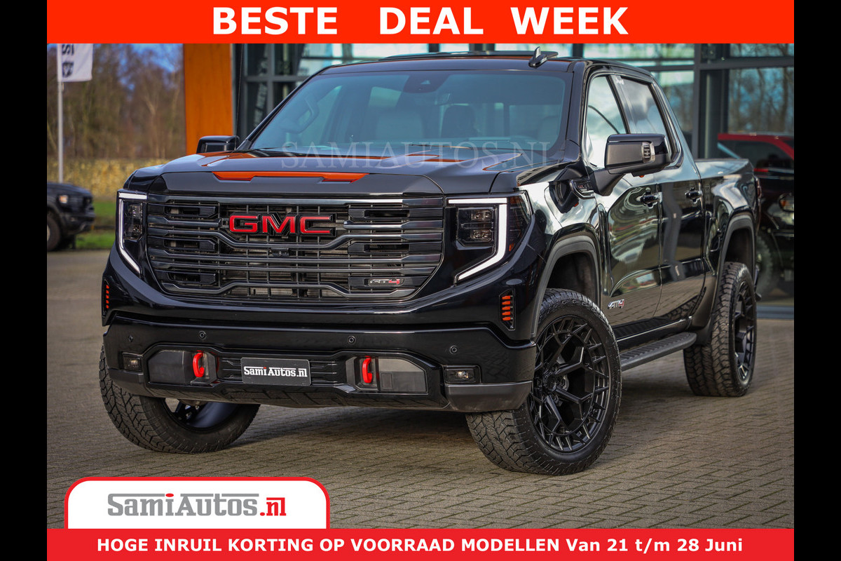 GMC Sierra AT4 6.2 V8 | Prijs Compleet met Garantie en Lpg en Rijklaarmaak kosten | Dubbele Cabine met Royale 5 Zitplaatsen | BPM vrij | Nu Leverbaar uit Voorraad | Voorraad Nr 2240 - 8364 | GMC Sierra AT4 6.2 V8 | Prijs Compleet met Garantie en Lpg en Rijklaarmaak kosten | Dubbele Cabine met Royale 5 Zitplaatsen | BPM vrij | Nu Leverbaar uit Voorraad | Voorraad Nr 2240 - 8364 |
