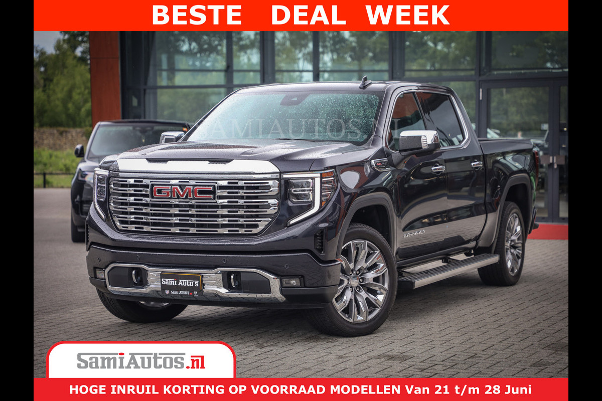 GMC Sierra DENALI | All-In Prijs | 6,2 V8 Full Option | De Meest Luxe Pick-Up in zijn Klasse | Comfortabele Dubbele Cabine met Royale 5 Zitplaatsen | BPM vrij | Nu Leverbaar uit Voorraad | Voorraad Nr 420334 GMC Sierra DENALI | All-In Prijs | 6,2 V8 Full Option | De Meest Luxe Pick-Up in zijn Klasse | Comfortabele Dubbele Cabine met Royale 5 Zitplaatsen | BPM vrij | Nu Leverbaar uit Voorraad | Voorraad Nr 420334
