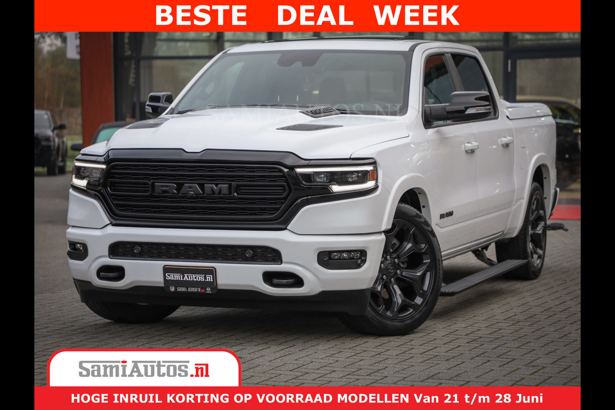Dodge Ram 1500 Limited Night | 5.7 V8 Hemi Full Option | Comfortabele Dubbele Cabine met Royale 5 Zitplaatsen | De Meest Luxe en Volle Pick-Up in zijn Klasse | BPM vrij | Nu Leverbaar uit Voorraad | Voorraad Nr v45lpr Dodge Ram 1500 Limited Night | 5.7 V8 Hemi Full Option | Comfortabele Dubbele Cabine met Royale 5 Zitplaatsen | De Meest Luxe en Volle Pick-Up in zijn Klasse | BPM vrij | Nu Leverbaar uit Voorraad | Voorraad Nr v45lpr