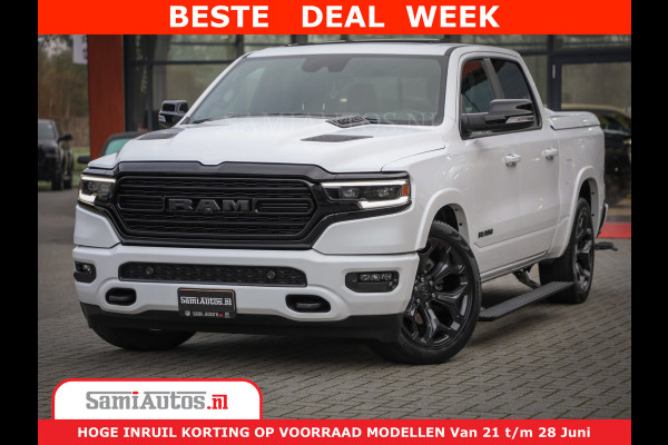 Dodge Ram 1500 Limited Night | 5.7 V8 Hemi Full Option | Comfortabele Dubbele Cabine met Royale 5 Zitplaatsen | De Meest Luxe en Volle Pick-Up in zijn Klasse | BPM vrij | Nu Leverbaar uit Voorraad | Voorraad Nr v45lpr