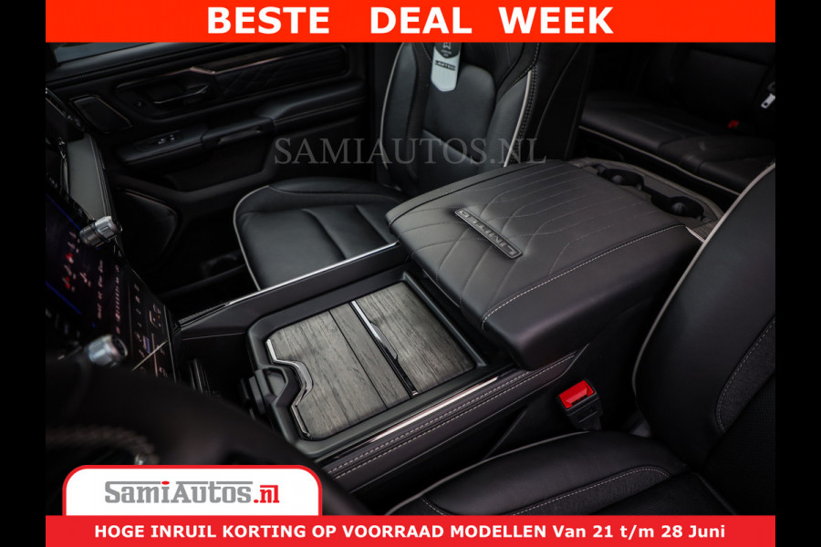 Dodge Ram 1500 Limited Night High Output 540HP 706Nm | Massage + Full Option | De Meest Luxe en Volle Pick-Up in zijn Klasse | Comfortabele Dubbele Cabine met Royale 5 Zitplaatsen | BPM vrij | Nu Leverbaar uit Voorraad | Voorraad Nr 2354 - 3380