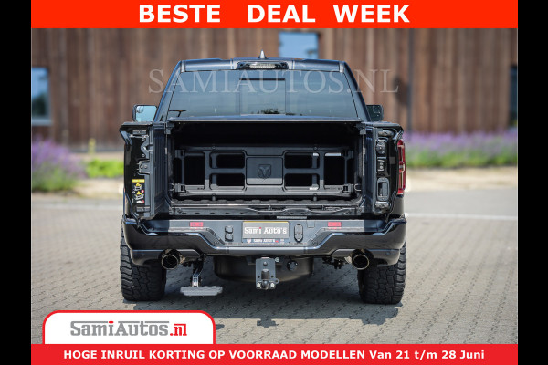 Dodge Ram 1500 Limited Night High Output 540HP 706Nm | Massage + Full Option | De Meest Luxe en Volle Pick-Up in zijn Klasse | Comfortabele Dubbele Cabine met Royale 5 Zitplaatsen | BPM vrij | Nu Leverbaar uit Voorraad | Voorraad Nr 2354 - 3380
