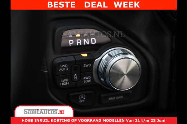 Dodge Ram 1500 Limited Night High Output 540HP 706Nm | Massage + Full Option | De Meest Luxe en Volle Pick-Up in zijn Klasse | Comfortabele Dubbele Cabine met Royale 5 Zitplaatsen | BPM vrij | Nu Leverbaar uit Voorraad | Voorraad Nr 2354 - 3380