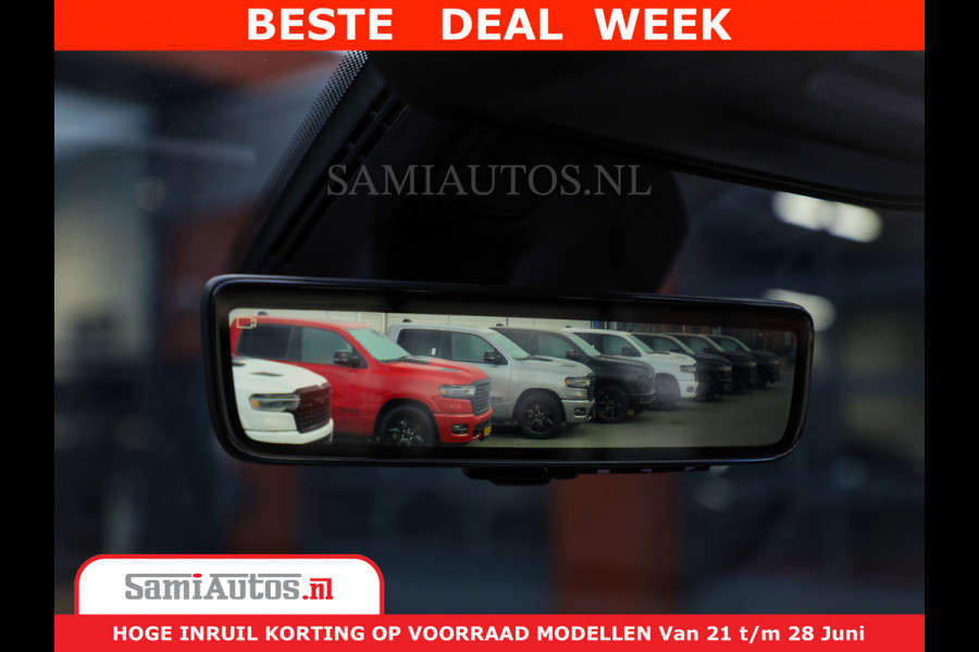 Dodge Ram 1500 Limited Night High Output 540HP 706Nm | Massage + Full Option | De Meest Luxe en Volle Pick-Up in zijn Klasse | Comfortabele Dubbele Cabine met Royale 5 Zitplaatsen | BPM vrij | Nu Leverbaar uit Voorraad | Voorraad Nr 2354 - 3380
