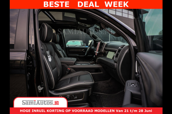 Dodge Ram 1500 Limited Night High Output 540HP 706Nm | Massage + Full Option | De Meest Luxe en Volle Pick-Up in zijn Klasse | Comfortabele Dubbele Cabine met Royale 5 Zitplaatsen | BPM vrij | Nu Leverbaar uit Voorraad | Voorraad Nr 2354 - 3380