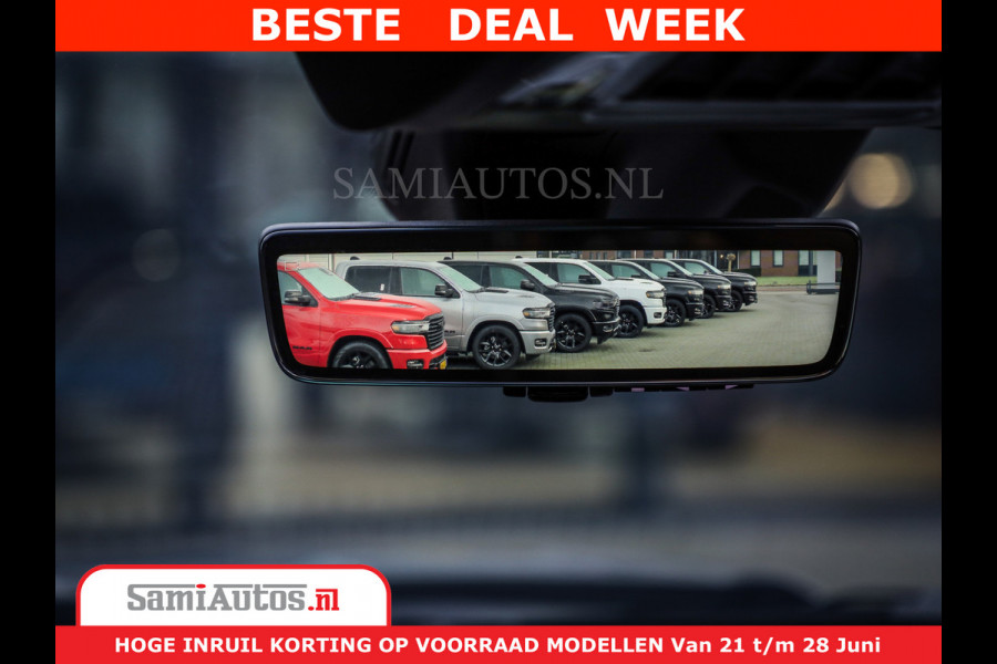 Dodge Ram 1500 Limited Night High Output 540HP 706Nm | Massage + Full Option | De Meest Luxe en Volle Pick-Up in zijn Klasse | Comfortabele Dubbele Cabine met Royale 5 Zitplaatsen | BPM vrij | Nu Leverbaar uit Voorraad | Voorraad Nr 2354 - 3380