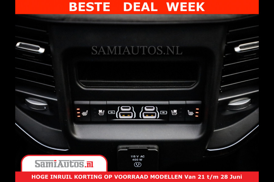 Dodge Ram 1500 Limited Night High Output 540HP 706Nm | Massage + Full Option | De Meest Luxe en Volle Pick-Up in zijn Klasse | Comfortabele Dubbele Cabine met Royale 5 Zitplaatsen | BPM vrij | Nu Leverbaar uit Voorraad | Voorraad Nr 2354 - 3380