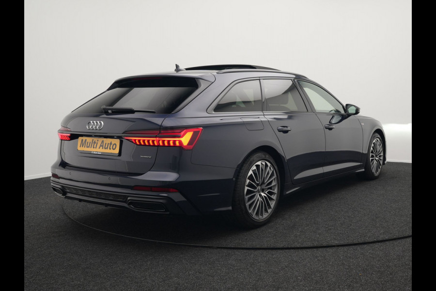 Audi A6 Avant 55 TFSI e Quattro S Line Plug In Hybrid 367pk PHEV | Panodak | Trekhaak af Fabriek | Adaptive Cruise | Head Up | Matrix LED | Lederen Sportstoelen Memory | Camera | Apple Carplay |