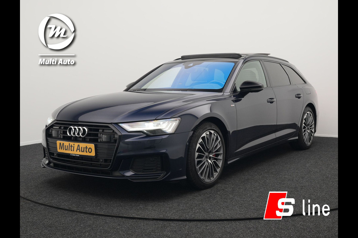Audi A6 Avant 55 TFSI e Quattro S Line Plug In Hybrid 367pk PHEV | Panodak | Trekhaak af Fabriek | Adaptive Cruise | Head Up | Matrix LED | Lederen Sportstoelen Memory | Camera | Apple Carplay | Audi A6 Avant 55 TFSI e Quattro S Line Plug In Hybrid 367pk PHEV | Panodak | Trekhaak af Fabriek | Adaptive Cruise | Head Up | Matrix LED | Lederen Sportstoelen Memory | Camera | Apple Carplay |