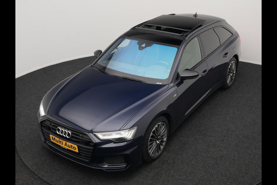 Audi A6 Avant 55 TFSI e Quattro S Line Plug In Hybrid 367pk PHEV | Panodak | Trekhaak af Fabriek | Adaptive Cruise | Head Up | Matrix LED | Lederen Sportstoelen Memory | Camera | Apple Carplay |
