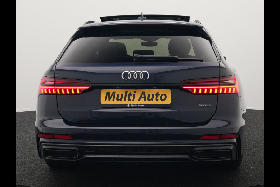 Audi A6 Avant 55 TFSI e Quattro S Line Plug In Hybrid 367pk PHEV | Panodak | Trekhaak af Fabriek | Adaptive Cruise | Head Up | Matrix LED | Lederen Sportstoelen Memory | Camera | Apple Carplay |