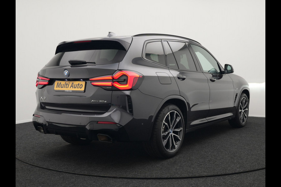 BMW X3 xDrive30e M Sport Plug In Hybrid 293pk Facelift Model PHEV | Trekhaak af Fabriek | 360 Camera | Lederen Sportstoelen Memory | 20"L.M | Apple Carplay | Stuurverwaming | Sfeerverlichting | Navi Prof | BLIS |
