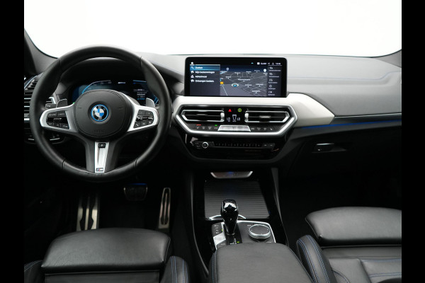 BMW X3 xDrive30e M Sport Plug In Hybrid 293pk Facelift Model PHEV | Trekhaak af Fabriek | 360 Camera | Lederen Sportstoelen Memory | 20"L.M | Apple Carplay | Stuurverwaming | Sfeerverlichting | Navi Prof | BLIS |