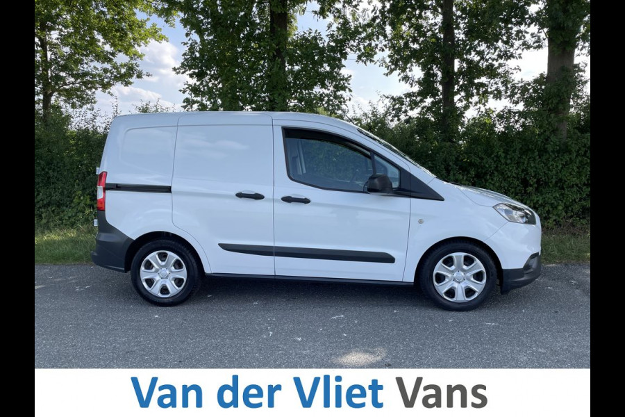 Ford Transit Courier 1.5 TDCI E6 Trend BPM Vrij! Lease €142 p/m, Airco, Navi, PDC, Schuifdeur, Volledig onderhoudshistorie aanwezig