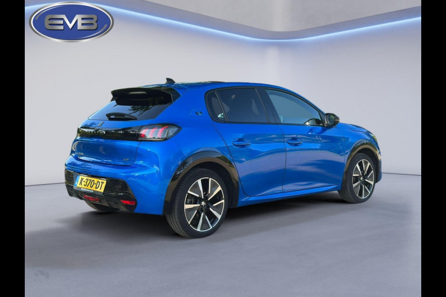 Peugeot e-208 EV GT 350 50 kWh, panoramadak, achteruitrijcamera, vele opties, 1e eigenaar, NL auto met nationale auto pas
