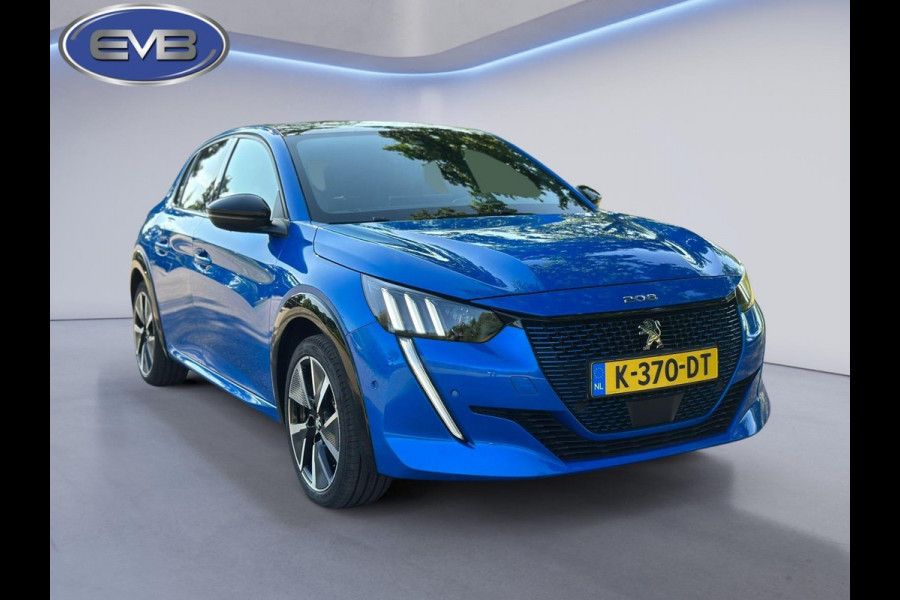 Peugeot e-208 EV GT 350 50 kWh, panoramadak, achteruitrijcamera, vele opties, 1e eigenaar, NL auto met nationale auto pas