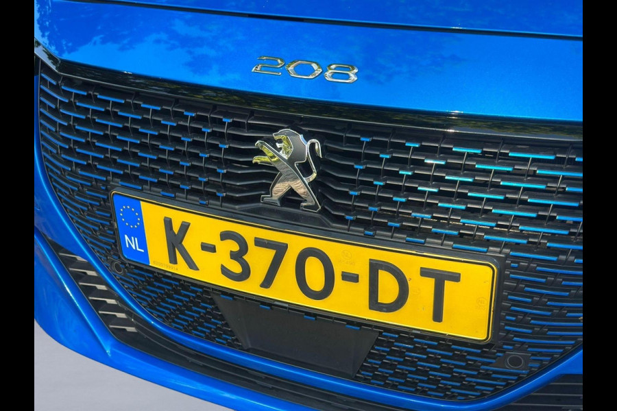 Peugeot e-208 EV GT 350 50 kWh, panoramadak, achteruitrijcamera, vele opties, 1e eigenaar, NL auto met nationale auto pas