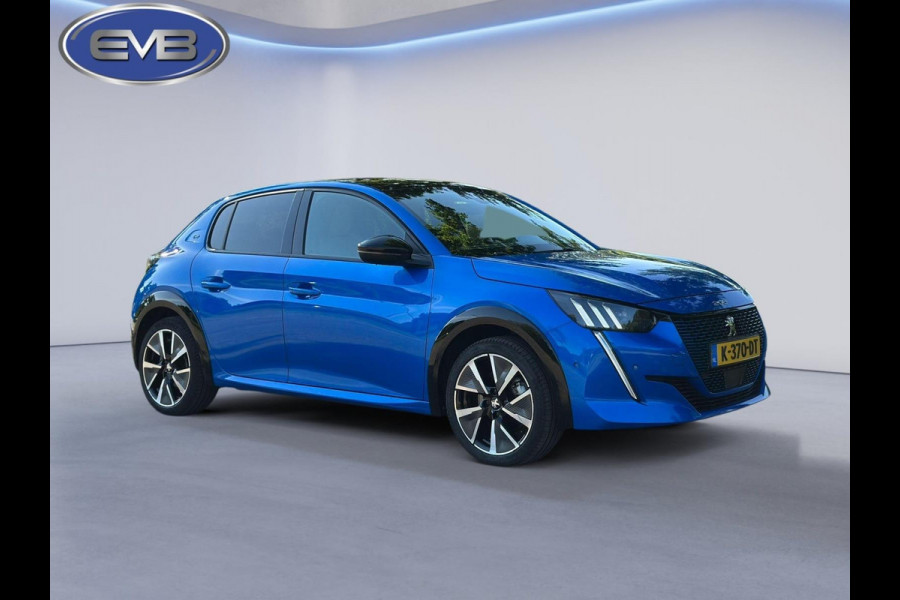 Peugeot e-208 EV GT 350 50 kWh, panoramadak, achteruitrijcamera, vele opties, 1e eigenaar, NL auto met nationale auto pas