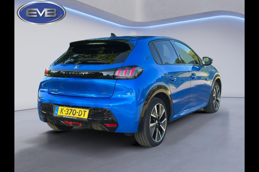 Peugeot e-208 EV GT 350 50 kWh, panoramadak, achteruitrijcamera, vele opties, 1e eigenaar, NL auto met nationale auto pas