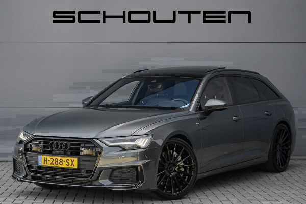 Audi A6 Avant 55 TFSI Quattro Design S Pano Luchtvering 4WS Trekhaak 21" Vossen