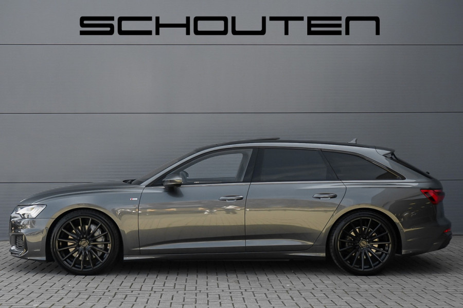 Audi A6 Avant 55 TFSI Quattro Design S Pano Luchtvering 4WS Trekhaak 21" Vossen